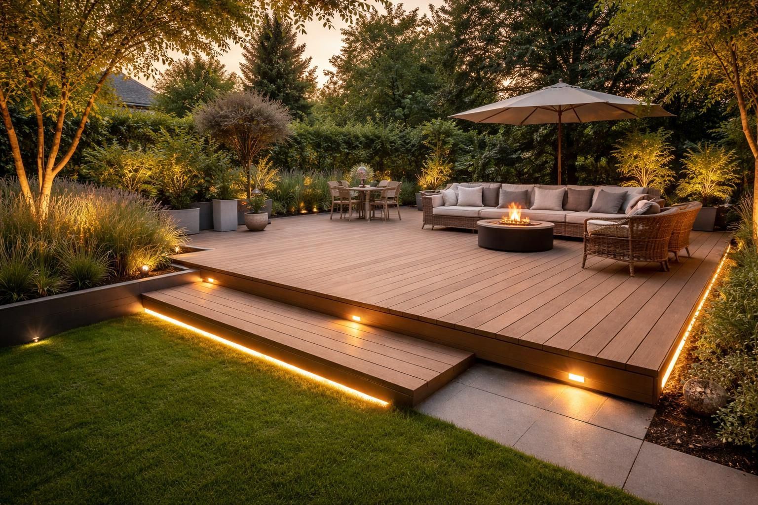 découvrez nos conseils pour bien choisir l'éclairage adapté à votre terrasse en bois, alliant esthétique, sécurité et ambiance chaleureuse.