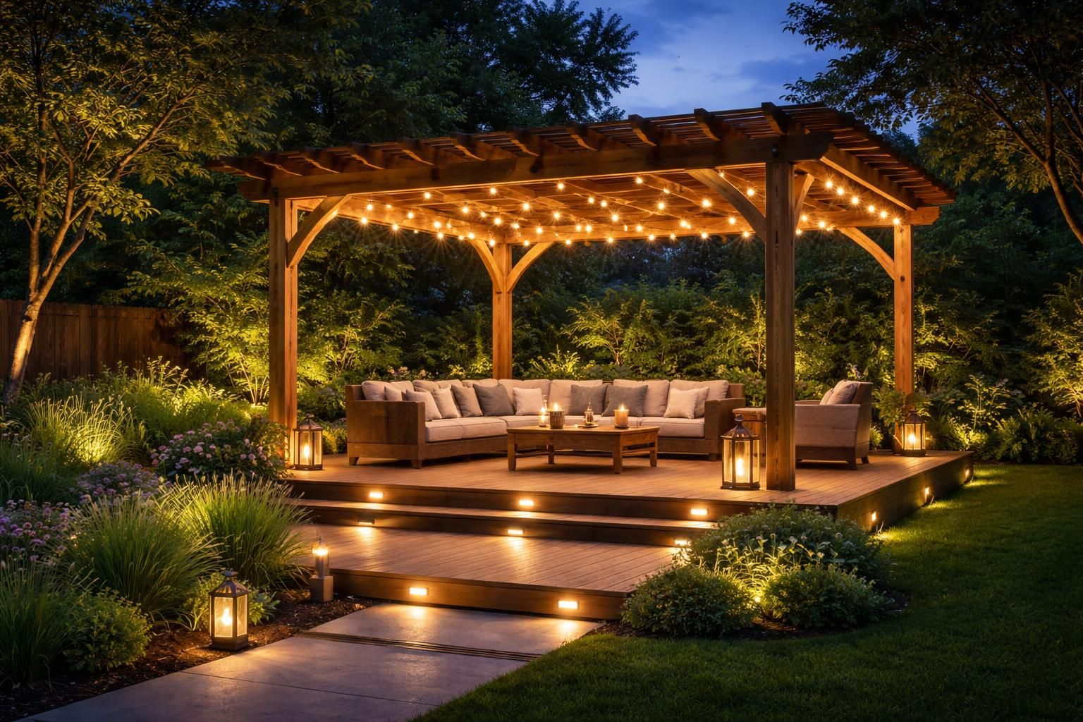 découvrez nos conseils pour bien choisir l'éclairage de votre pergola et créer une ambiance chaleureuse et conviviale en toutes circonstances.